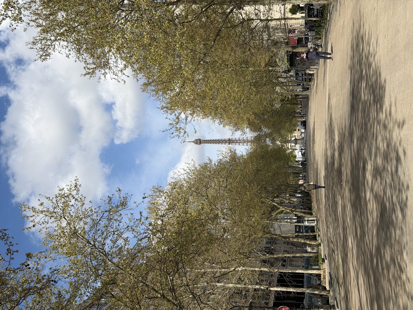 Vue sur la Tour Eiffel depuis le 7e arrondissement